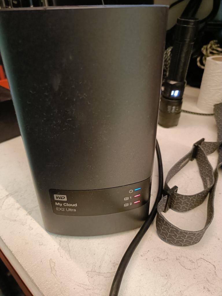 WD My Cloud EX2 Ultra NAS - 2x 1.5TB HDD (1 te vervangen), Computers en Software, NAS, Ophalen of Verzenden, Gebruikt