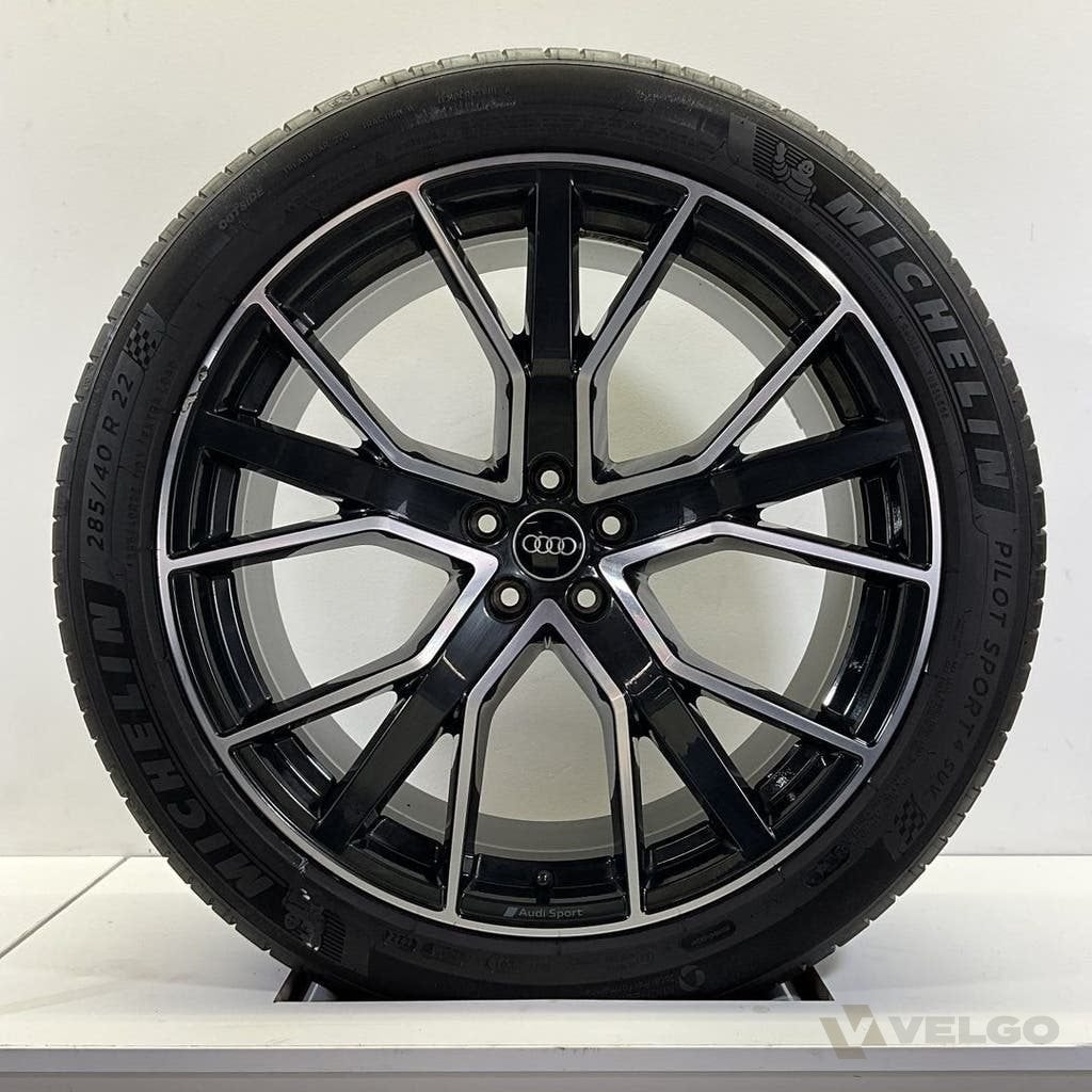 NIEUW AUDI SQ8 Q8 SET VELGEN + ZOMERBANDEN 22 INCH, Gebruikt, Banden en Velgen, Info@velgo.nl, Ophalen of Verzenden