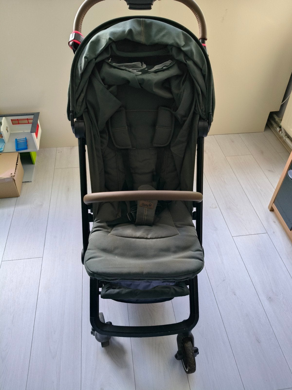 Qute Kinderwagen Groen, Kinderen en Baby's, Ophalen, Gebruikt, Kinderwagen, Overige merken