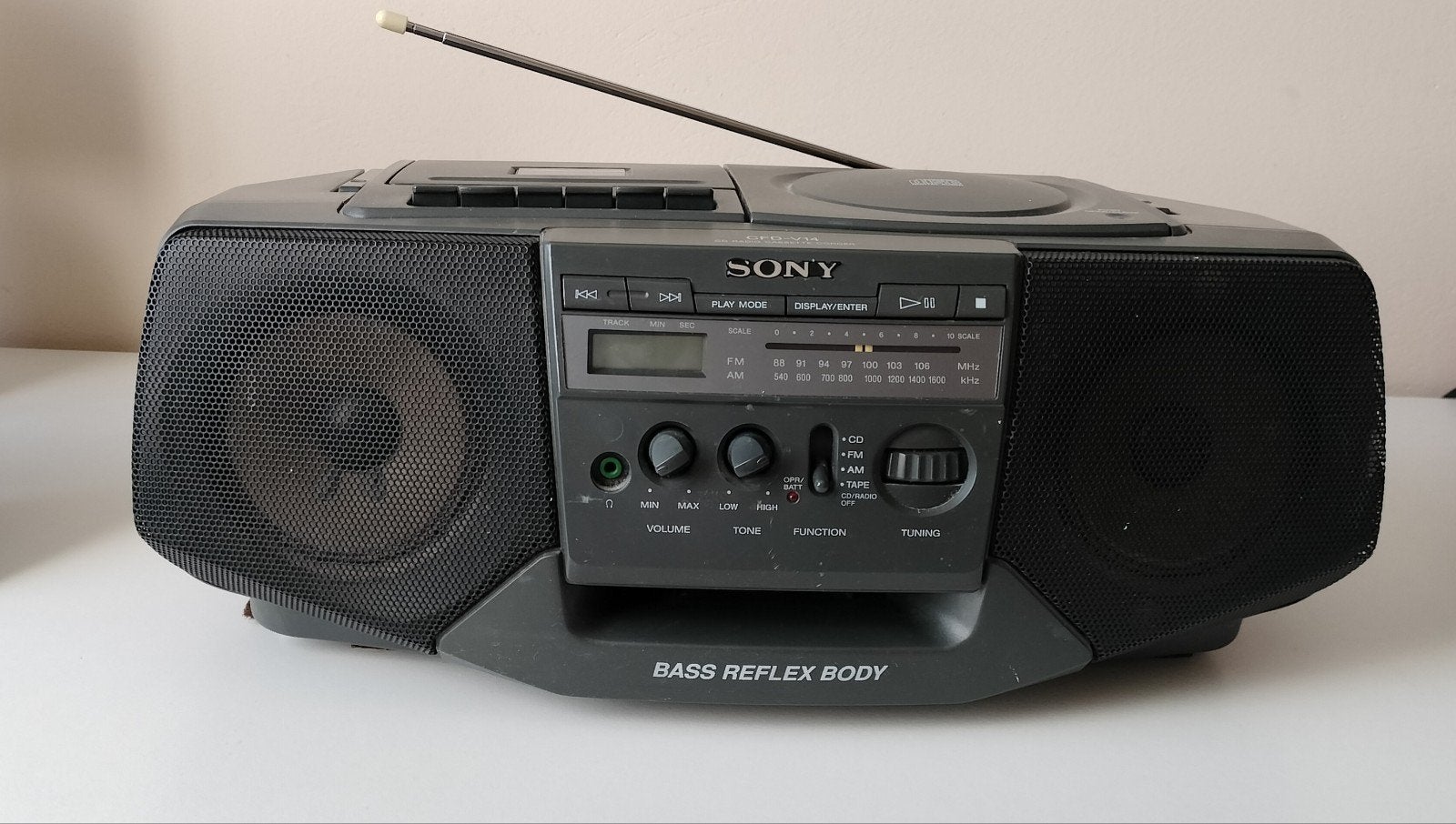 cd radio cassette recorder, Ophalen, Gebruikt, Overige typen, Met cd-speler