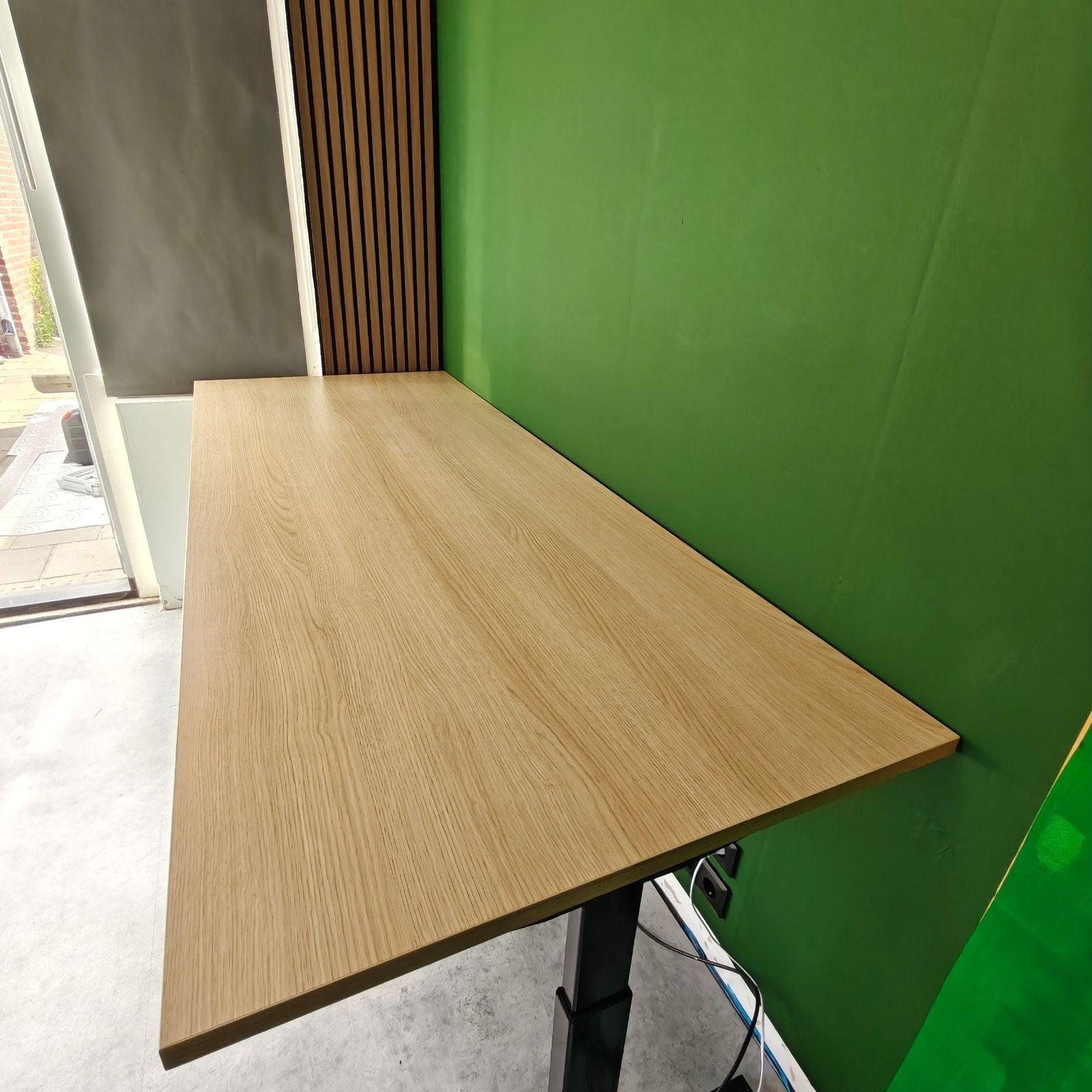 Bureaublad licht eiken 200x80x2,5 cm - Zo goed als nieuw, Ophalen, Eikenhout, 200 cm of meer, 50 tot 100 cm
