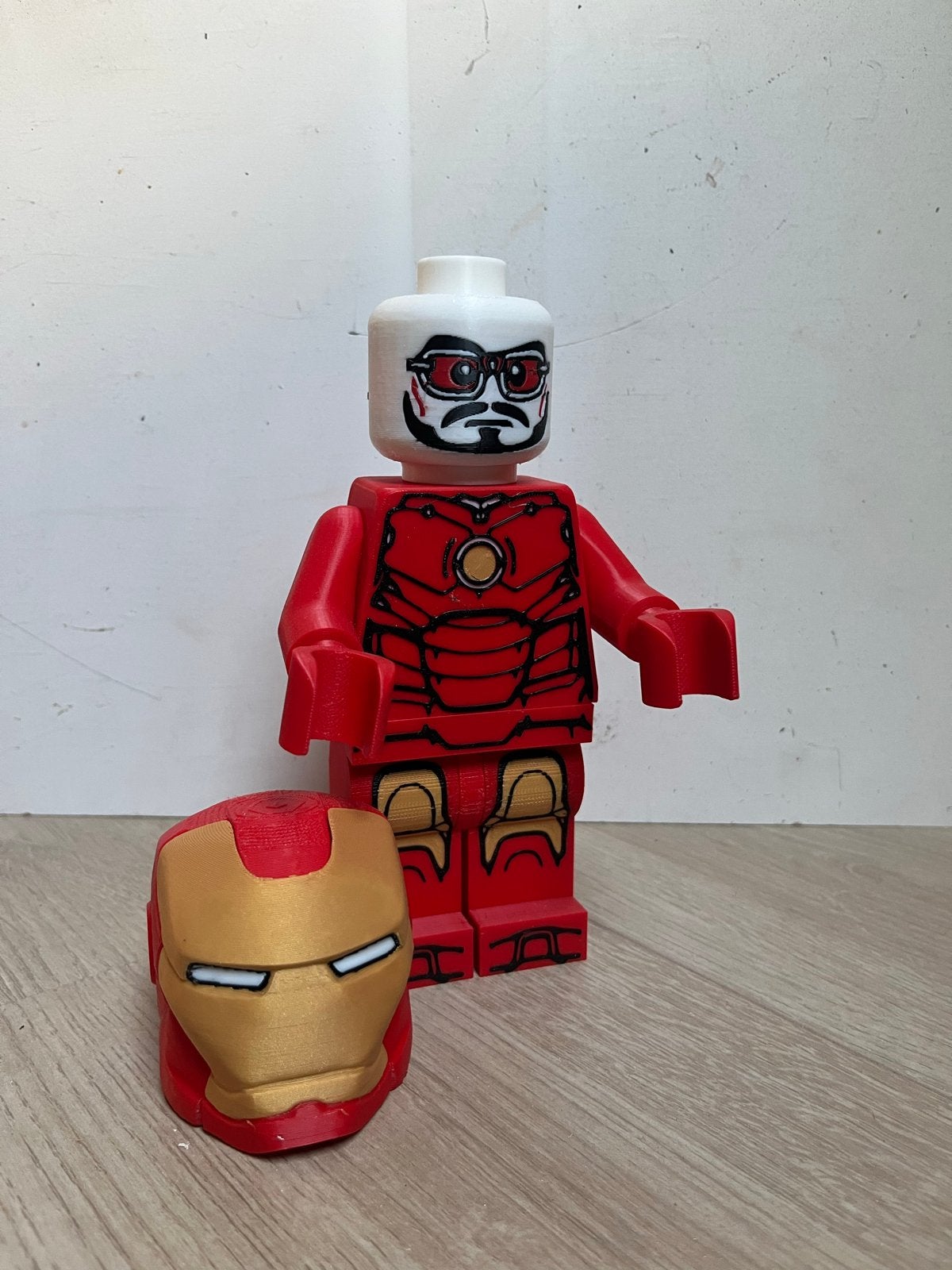Iron Man 3D geprint Lego figuur met losse helm, Ophalen of Verzenden, Nieuw