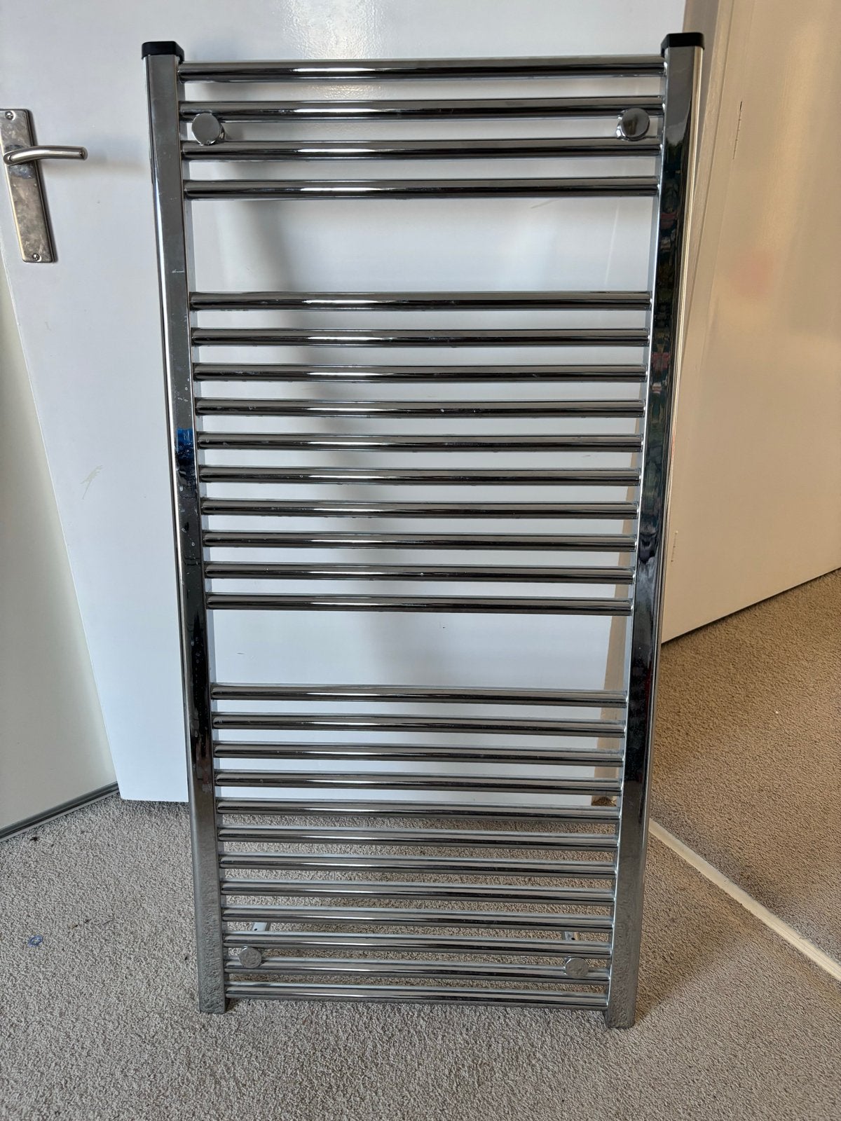 Chromen designradiator - 120x60 cm, Ophalen, Gebruikt, Radiator, 60 tot 150 cm