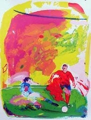 " de Nees " zeefdruk van Jan van Diemen € 50, Antiek en Kunst, Kunst | Litho's en Zeefdrukken, Ophalen of Verzenden, Sport, Zeefdruk