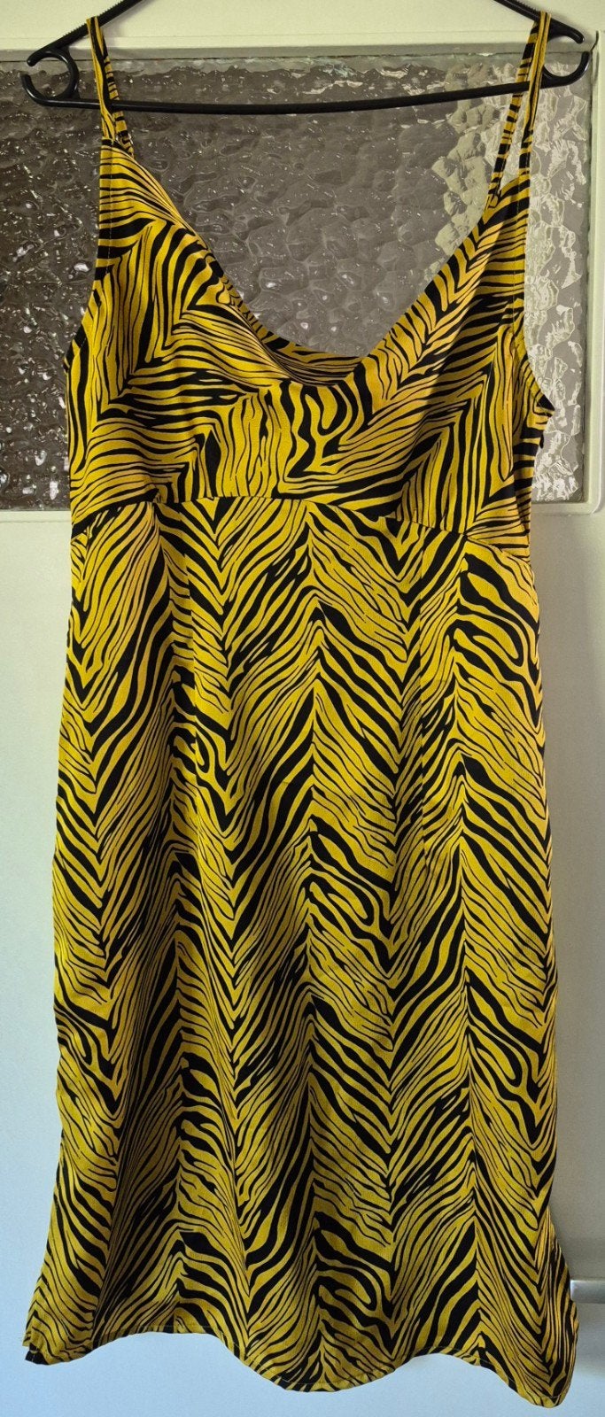 Bodyflirt jurkje maat M met zebraprint, Maat 38/40 (M), Geel, Ophalen of Verzenden, Zo goed als nieuw