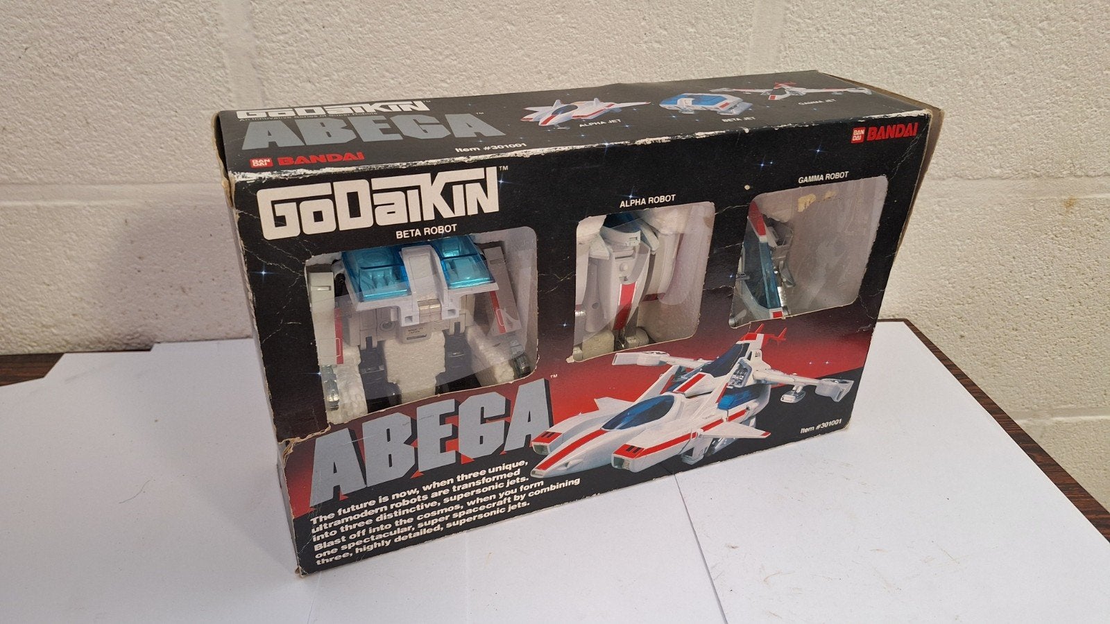 Vintage Godaikin Abega Bandai Robot Speelgoed (1984), Ophalen of Verzenden, Gebruikt