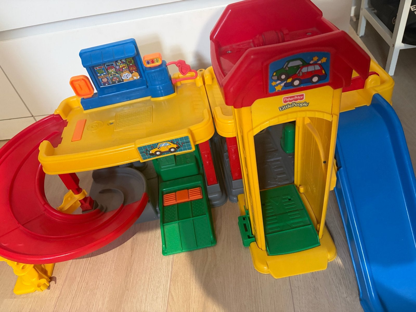 Fisher-Price Little People Garage Speelset, Kinderen en Baby's, Speelgoed | Fisher-Price, Ophalen of Verzenden, Gebruikt, Speelset