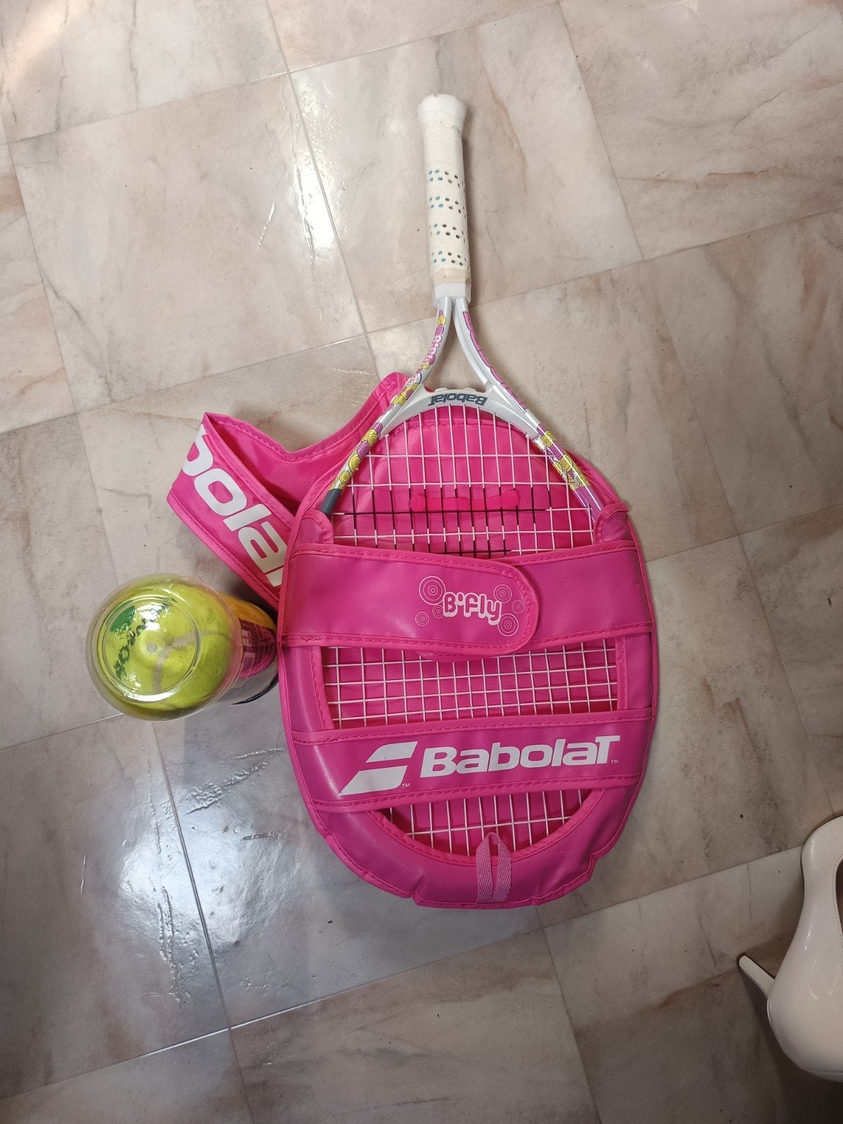 Babolat B'Fly 21 Tennisracket met hoes en ballen, Ophalen of Verzenden