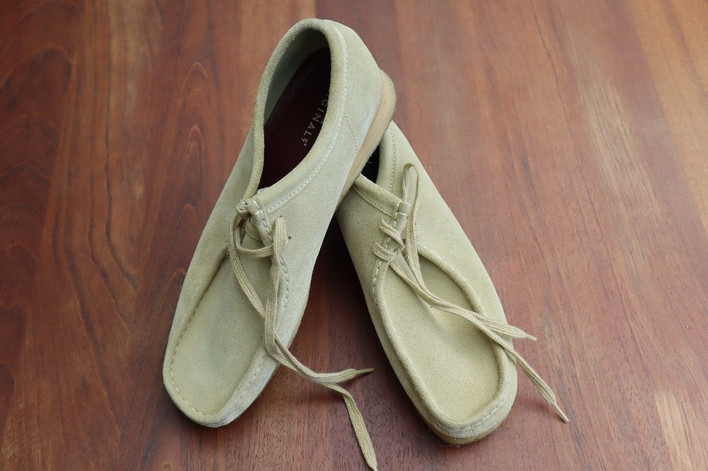 Heren Clarks Wallabee suede Maple mt 44,5 zgan, Overige kleuren, Clarks, Ophalen of Verzenden, Zo goed als nieuw