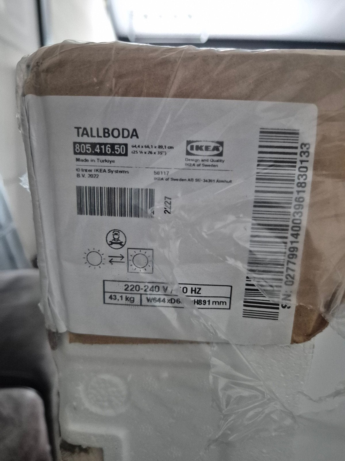 Nieuwe IKEA TALLBODA vaatwasser, wit, Ophalen, 60 cm of meer, Nieuw, Inbouw