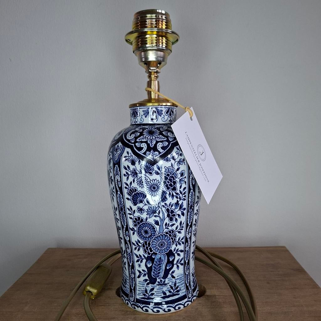 Handgemaakte lampenvoet van antieke Delfts blauwe vaas, Huis en Inrichting, Lampen | Tafellampen, Nieuw, Ophalen of Verzenden