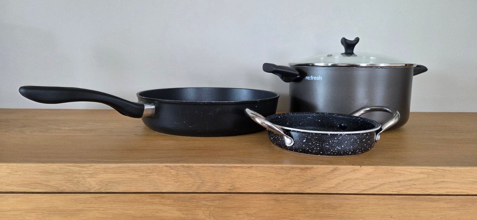 Pannen set incl. Silit hapjes pan en Re fresh pan, Ophalen of Verzenden, Rvs, Pannenset