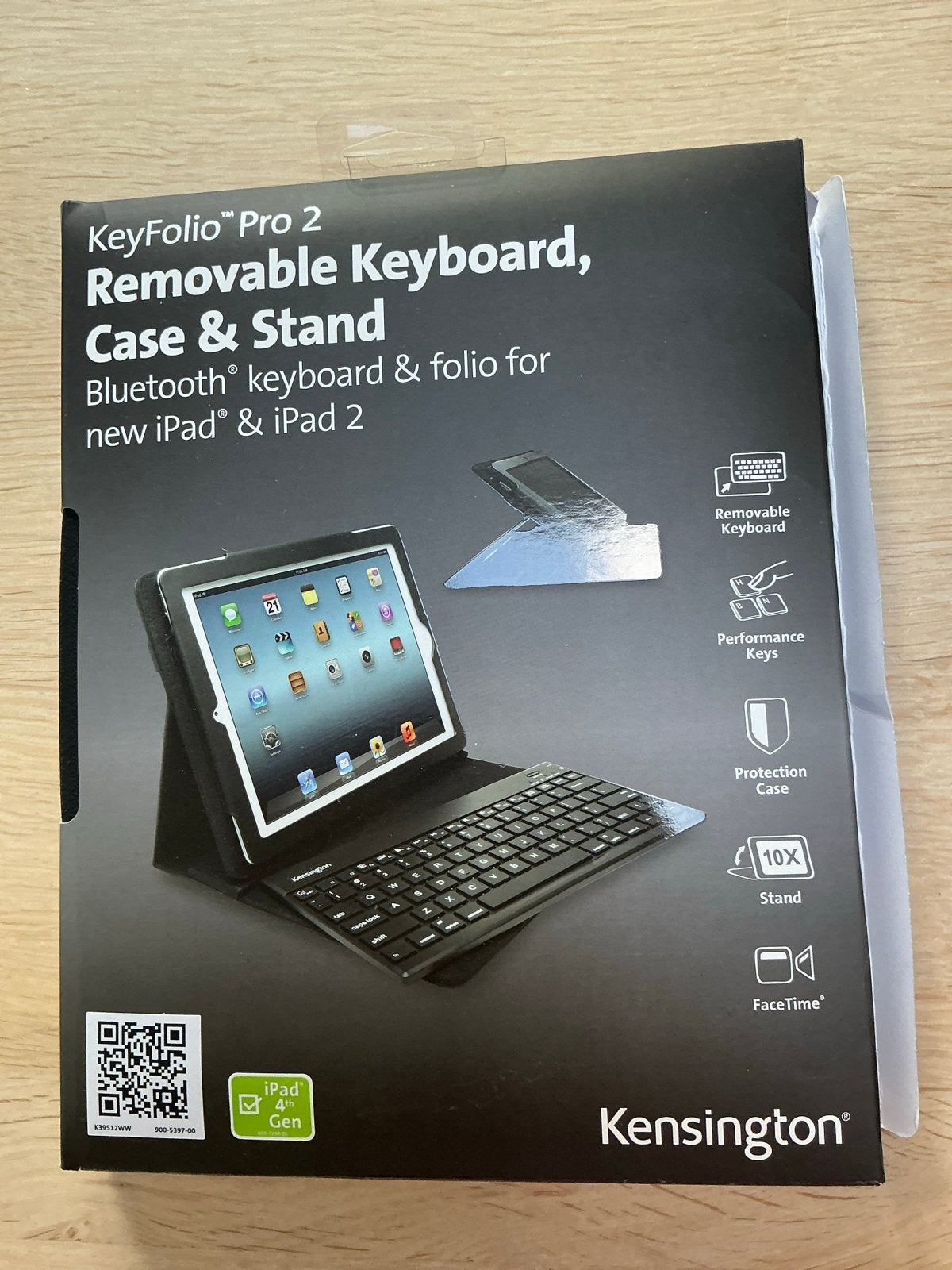 Kensington KeyFolio Pro 2 Bluetooth toetsenbord voor iPad, Ophalen of Verzenden, Nieuw, Overige typen, Draadloos