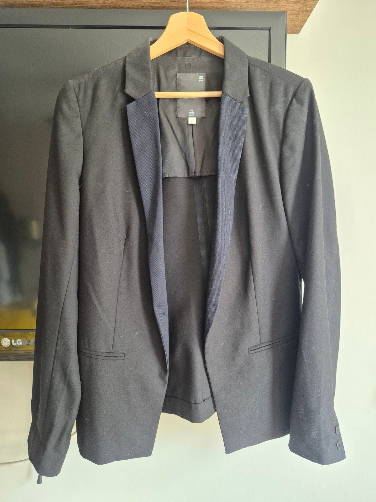 G-Star Zwarte Blazer met Opvallende Revers - Maat 40, G-Star, Ophalen of Verzenden
