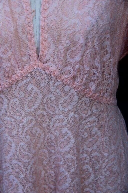 Originele retro Hanro jurk 50s 60s maat 44 vintage Vaste AAN, Kleding | Dames, Maat 42/44 (L), Oranje, Ophalen of Verzenden, Zo goed als nieuw