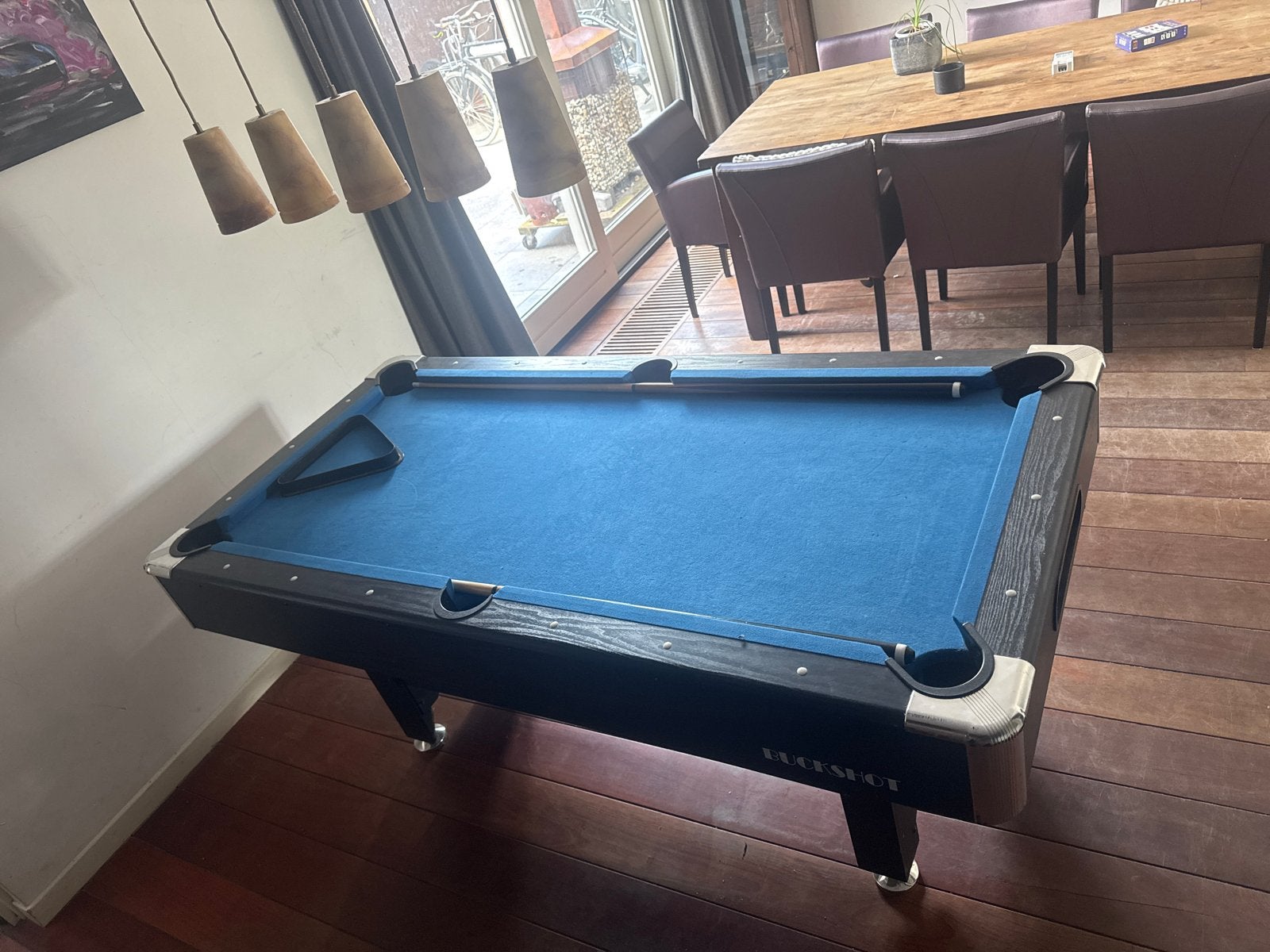 Buckshot Pooltafel - Zo goed als nieuw, Ophalen, Zo goed als nieuw, Pooltafel
