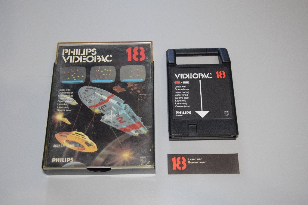 Philips Videopac : Laser War (18), Spelcomputers en Games, Games | Overige, Gebruikt, Shooter, 2 spelers, Vanaf 3 jaar, Ophalen of Verzenden