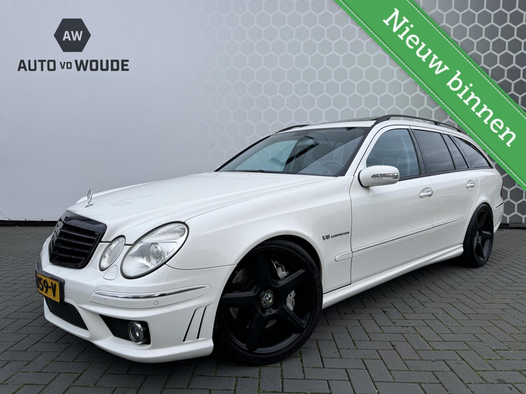 Mercedes E-klasse E55 Combi AMG 55 Schuifdak Leer 477PK, Auto's, Automaat, Achterwielaandrijving, Gebruikt, Leder
