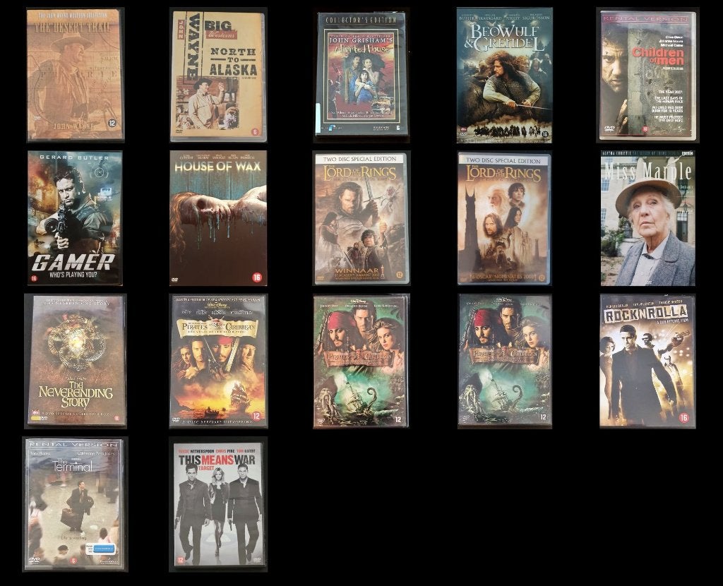 DVD - MOVIES - diverse - #5 - zie omschrijving, Alle leeftijden, Ophalen, Gebruikt, Overige genres