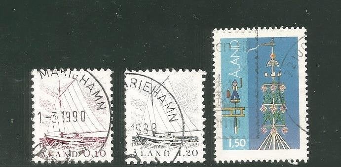 Aland Mi. 8/10, Postzegels en Munten, Ophalen of Verzenden, Finland, Gestempeld