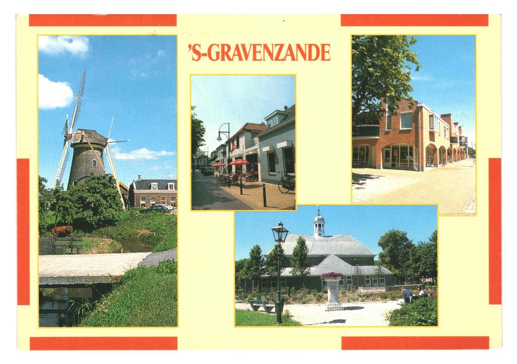 40664 s Gravenzande ZH 80+ Gelopen met postzegel, Ophalen of Verzenden, 1980 tot heden, Gelopen, Zuid-Holland