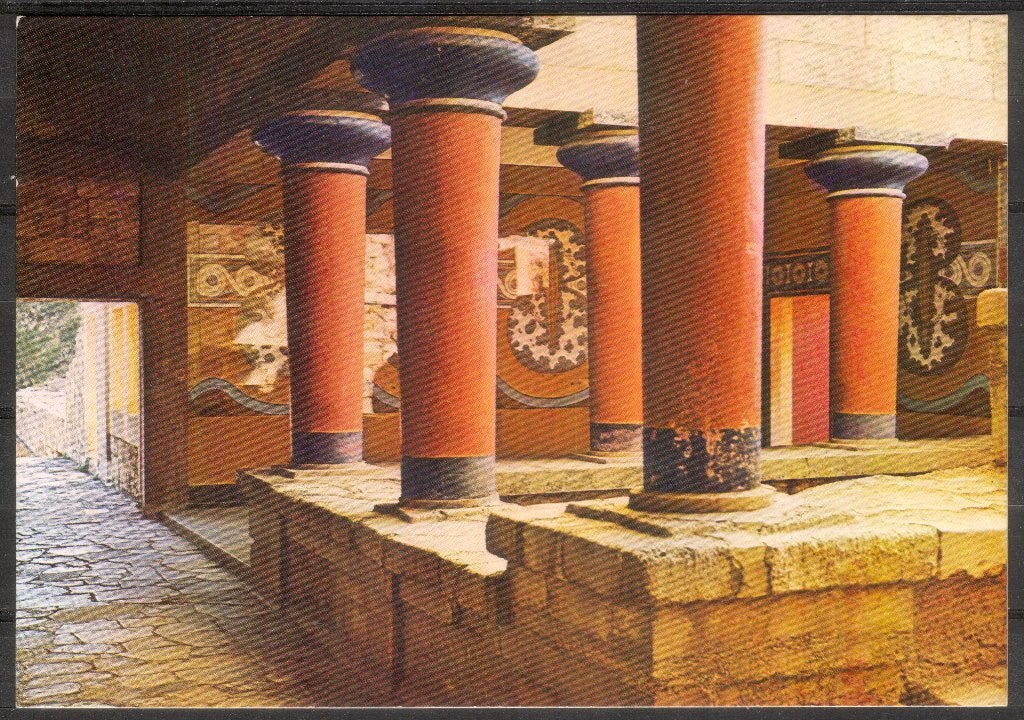 Griekenland - Kreta - The Palace. The Sallon of the pillar, Verzenden, 1980 tot heden, Gelopen, Overig Europa