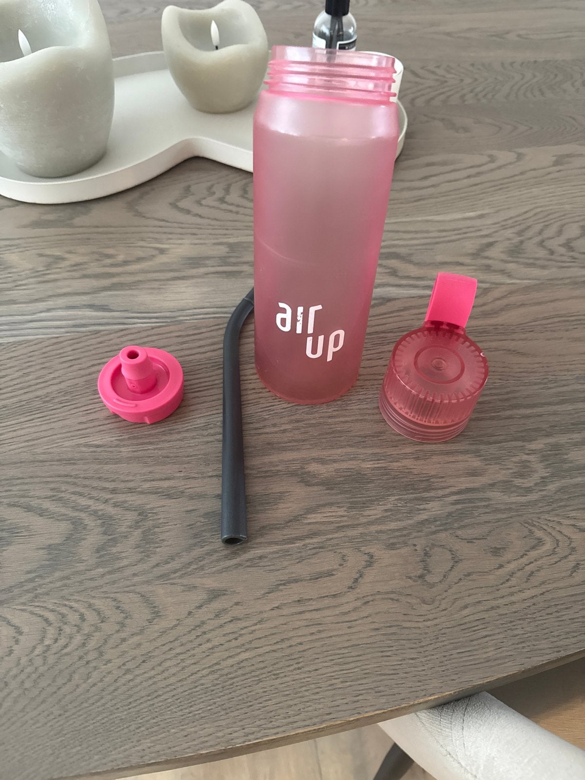 Air Up drinkfles roze 650ml met rietje, Sport en Fitness, Ophalen of Verzenden, Gebruikt