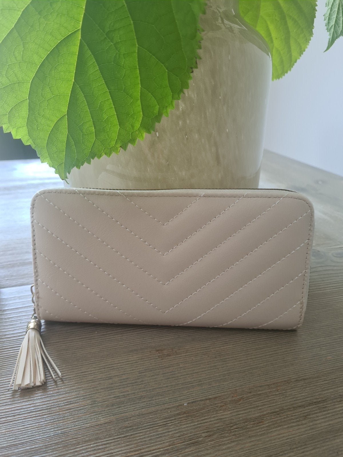 Beige Portemonnee met Rits - Nieuw!, Ophalen of Verzenden, Nieuw, Beige, Overige merken
