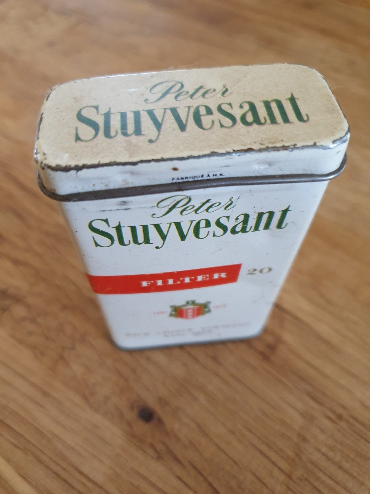 Oud Peter Stuyvesant blikje, Verzamelen, Ophalen of Verzenden, Gebruikt, Tabaksdoos of Verpakking