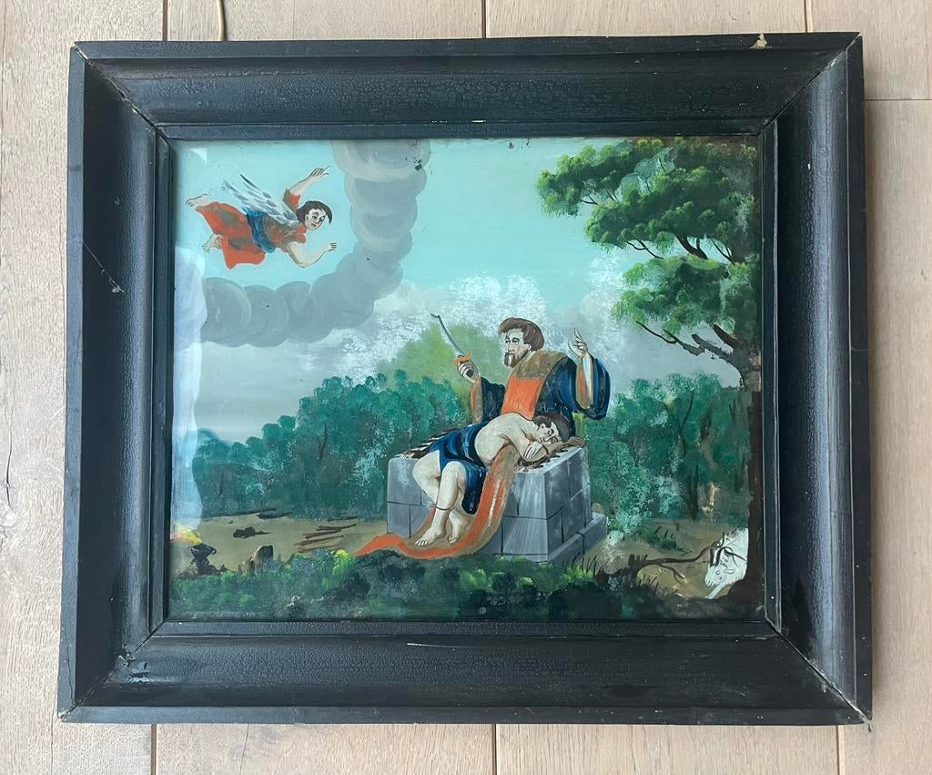 Achterglas schilderij, Antiek en Kunst, Ophalen