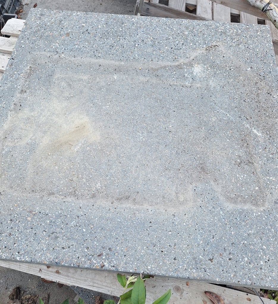 Schellevis tegels antraciet, Tuin en Terras, Tegels en Klinkers, Ophalen, Gebruikt, Beton, Terrastegels