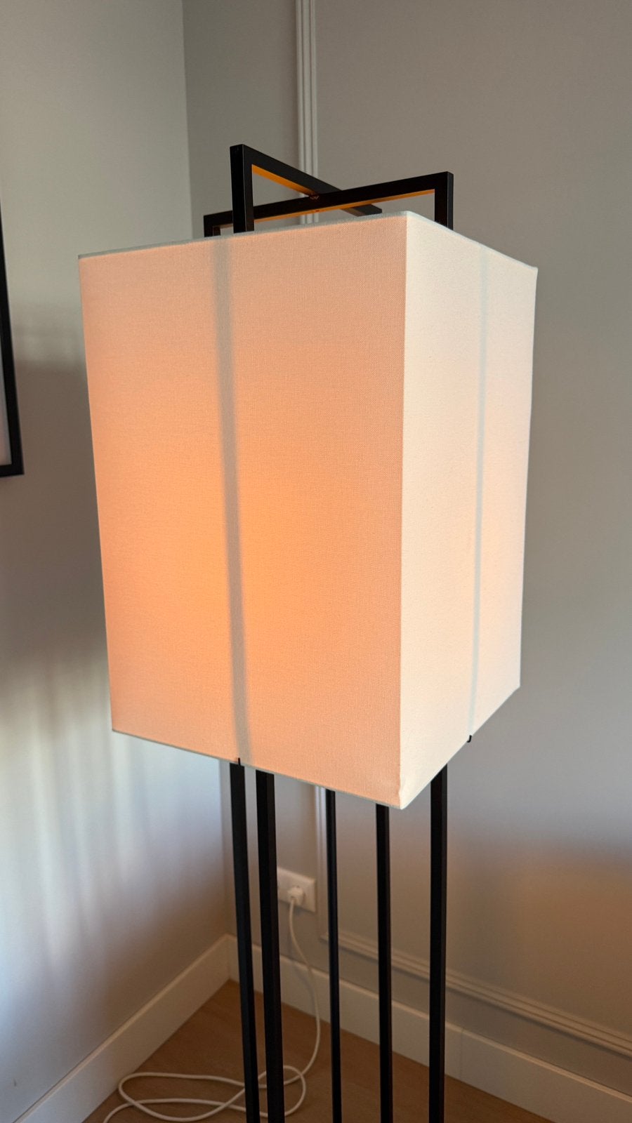 Set moderne designlampen – staande lamp en tafellamp, Ophalen, 100 tot 150 cm, E27 (groot), Zo goed als nieuw