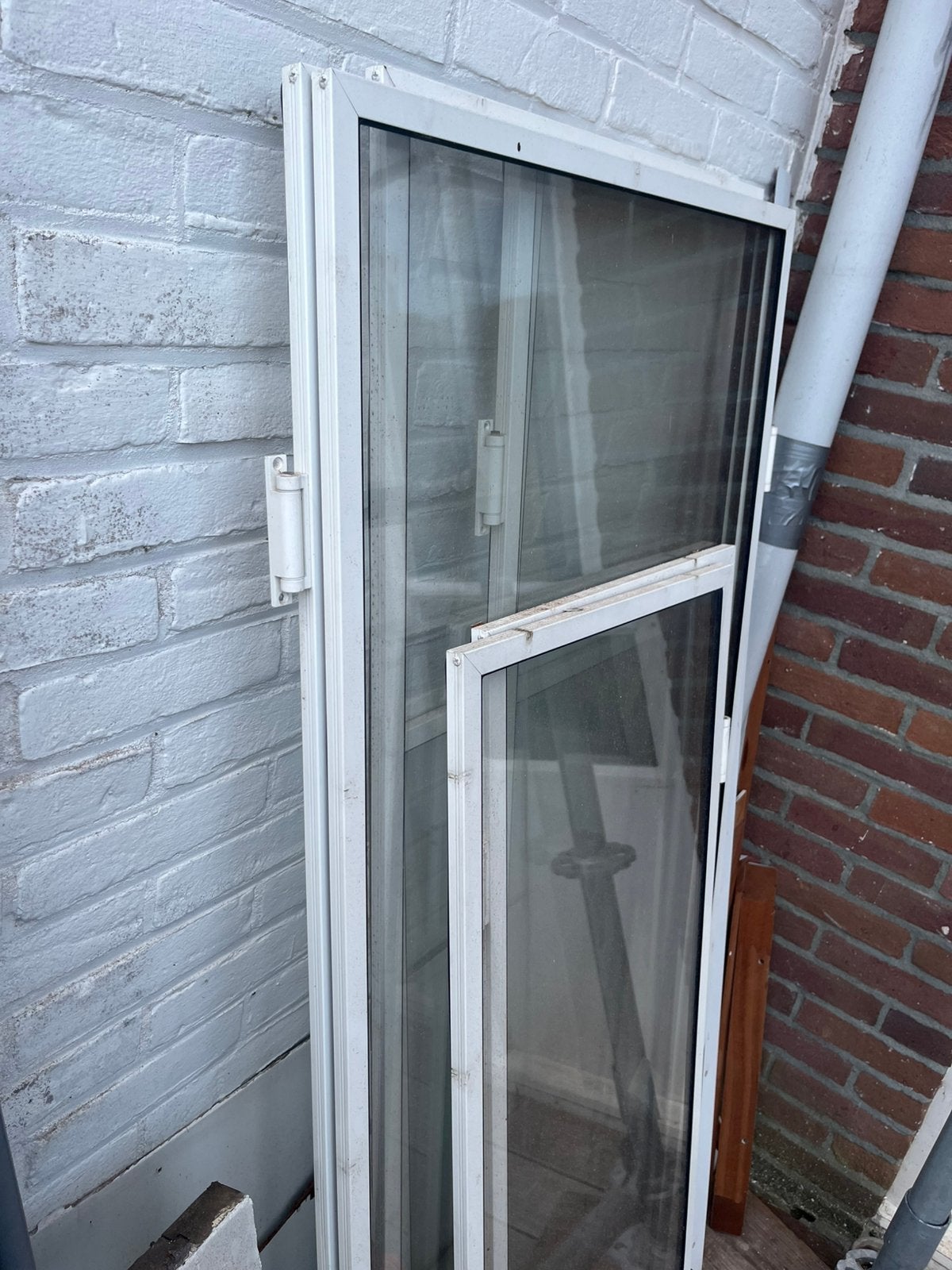 17 voorzetramen in verschillende maten, Ophalen, Gebruikt, 225 cm of meer, Schuifpui