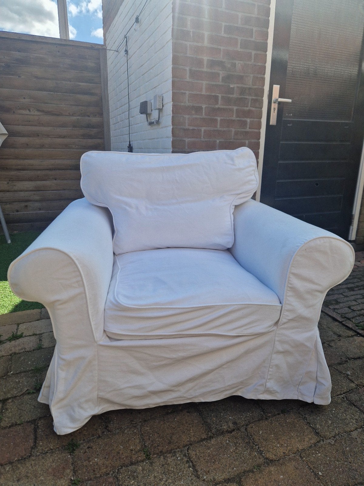 heerlijke ektorp fauteuil wit, Ophalen of Verzenden