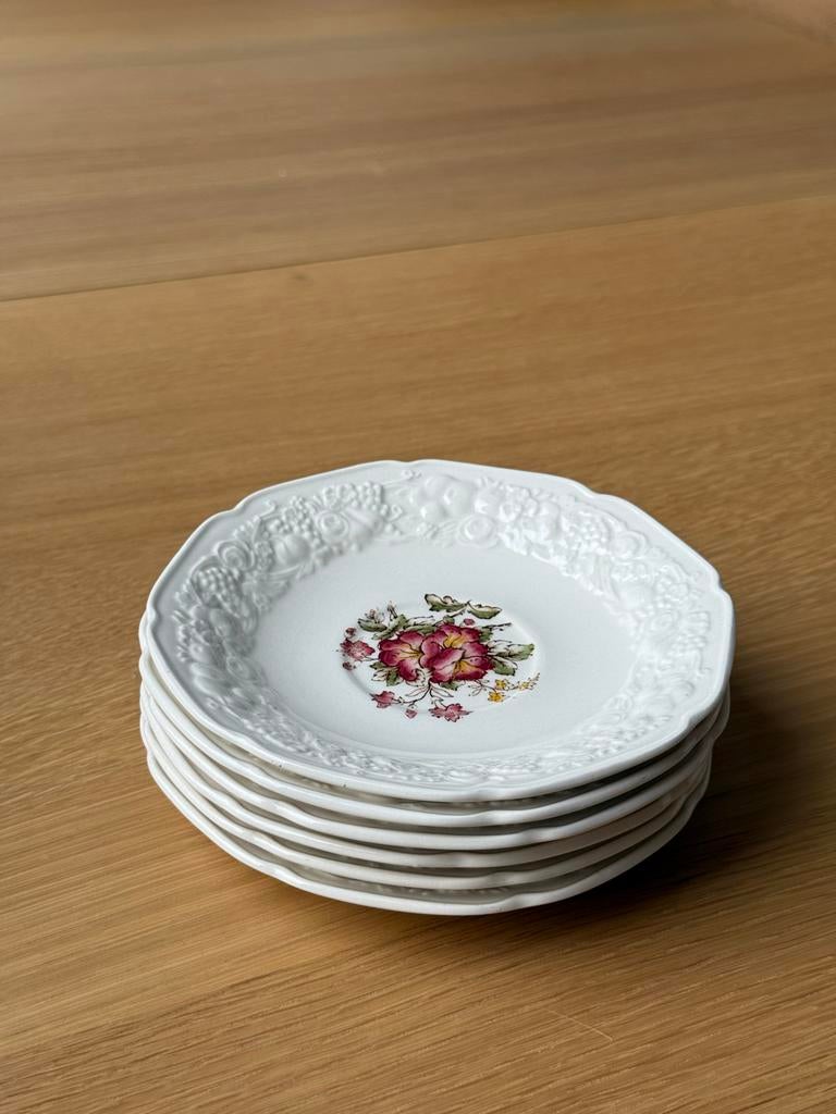 Set van 6 Crown Ducal schoteltjes, Made in England, Antiek en Kunst, Ophalen of Verzenden