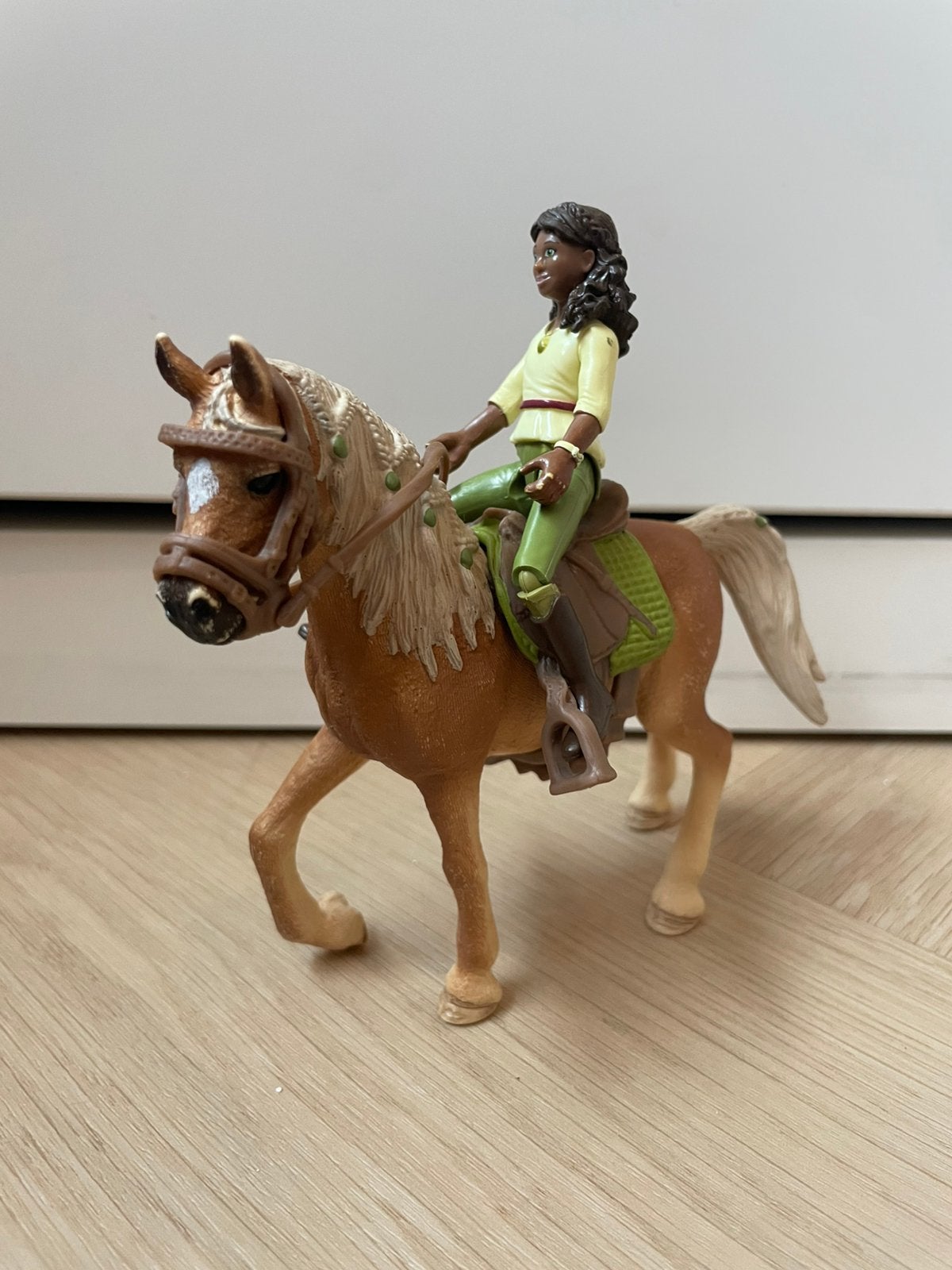 Schleich paard met ruiter, Ophalen of Verzenden, Zo goed als nieuw, Paard, Beeldje of Figuurtje
