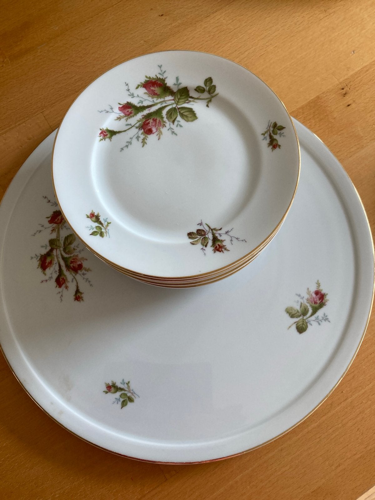 Rosenthal Germany gebakstel met rozenmotief, Ophalen