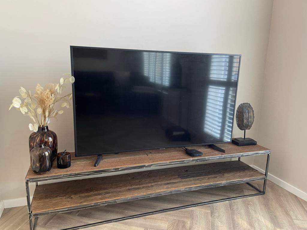 COMPLETE SET: TV-meubel, salontafel en zuil, Gebruikt, 150 tot 200 cm, Ophalen of Verzenden, Minder dan 100 cm