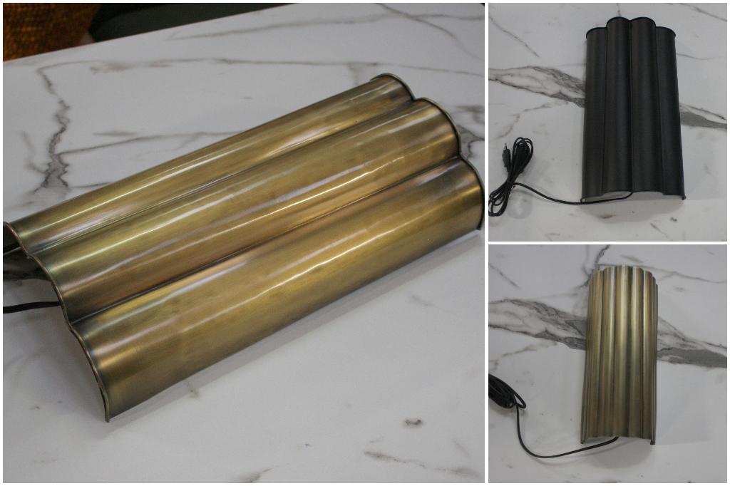 3 x wandlamp FRINGE Light & Living metaal zwart antiek koper