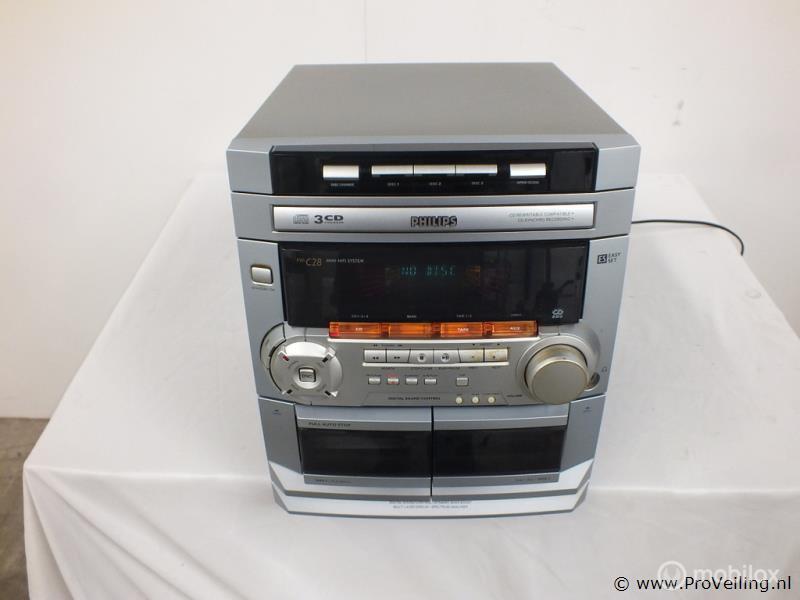 Online Veiling: Philips stereotoren, Audio, Tv en Foto, Stereo-sets, Gebruikt