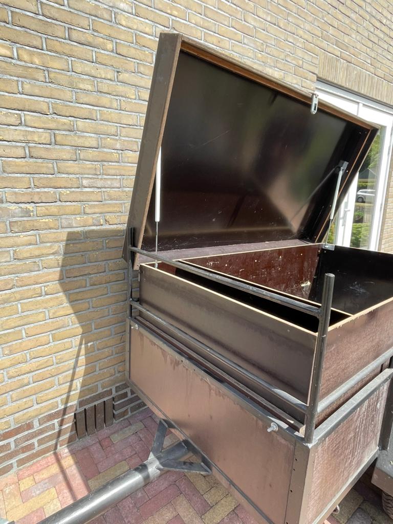 Nette aanhanger met inzet bak., Fietsen en Brommers, Fietsaccessoires | Aanhangers en Karren, Ophalen of Verzenden, Gebruikt, Overige typen