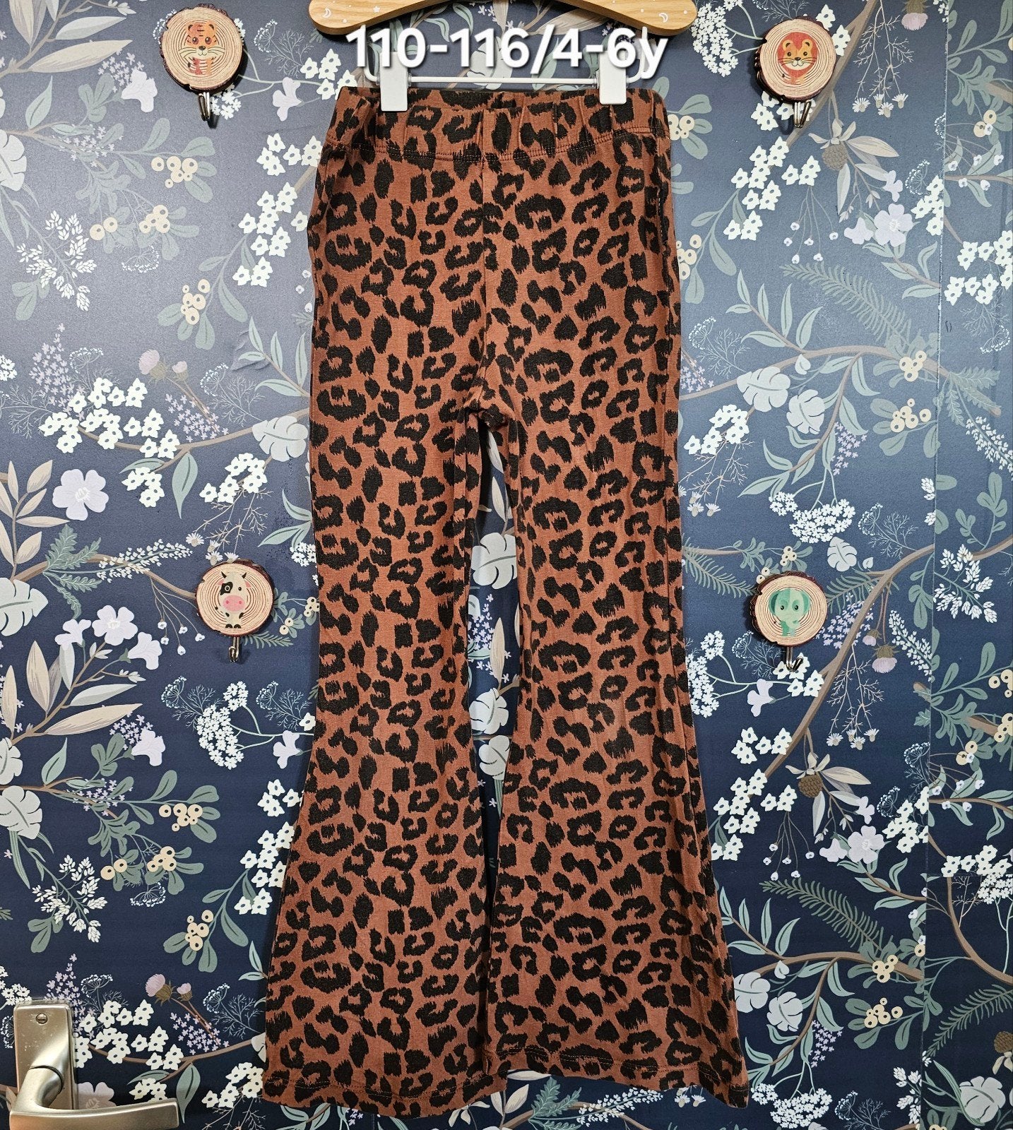 Daily Brat flared broek met luipaardprint, Broek, Meisje, Zo goed als nieuw, Daily Brat