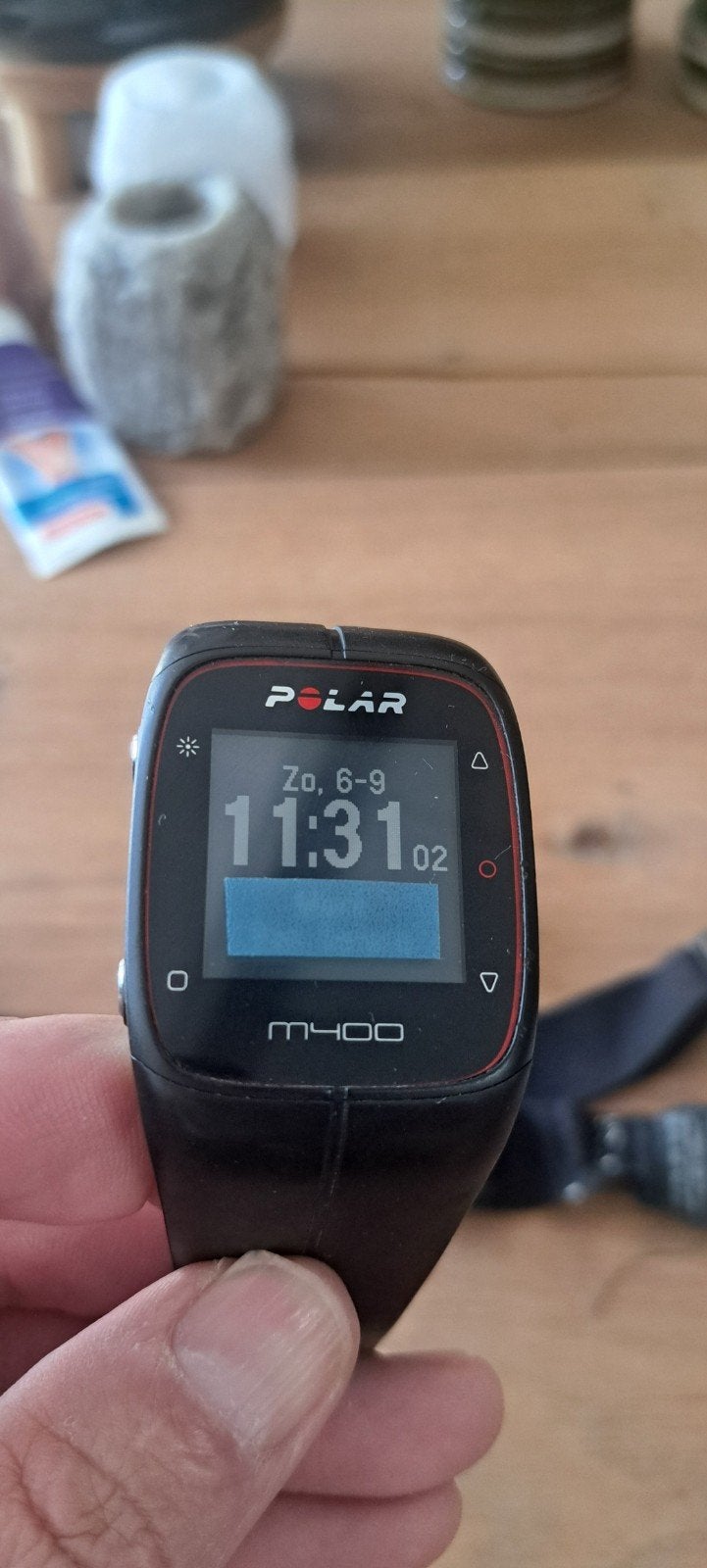 Polar M400 GPS sporthorloge met hartslagmeter, Gebruikt, Zwart, Ophalen of Verzenden, GPS