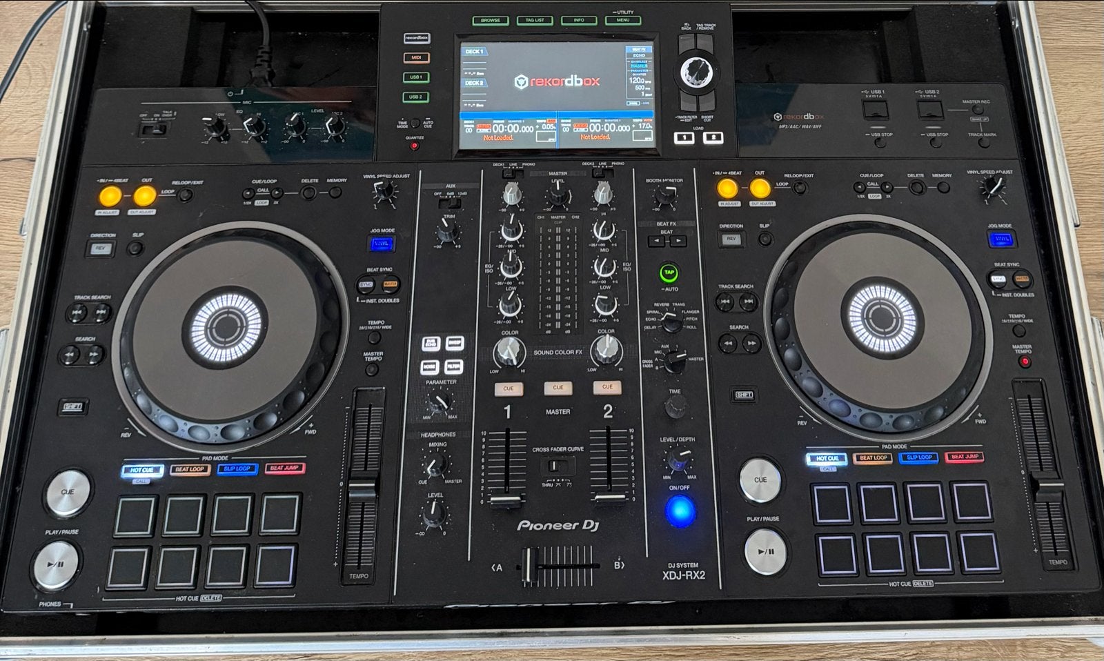 Pioneer XDJ-RX2 DJ-set met Innox flightcase, Ophalen of Verzenden, Zo goed als nieuw, Dj-set, Pioneer