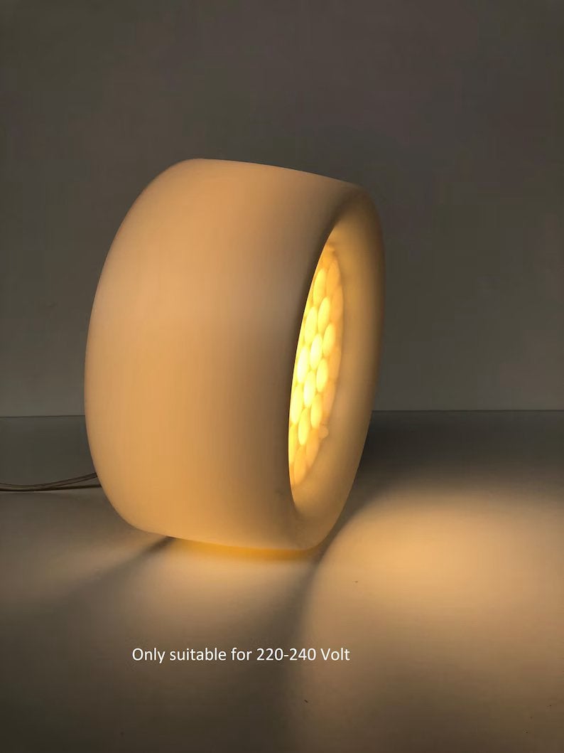 Vintage nieuwe lamp van Ikea Mesosfar Type T1619 jaren ‘90, Wit, Kunststof, Nieuw, Vintage