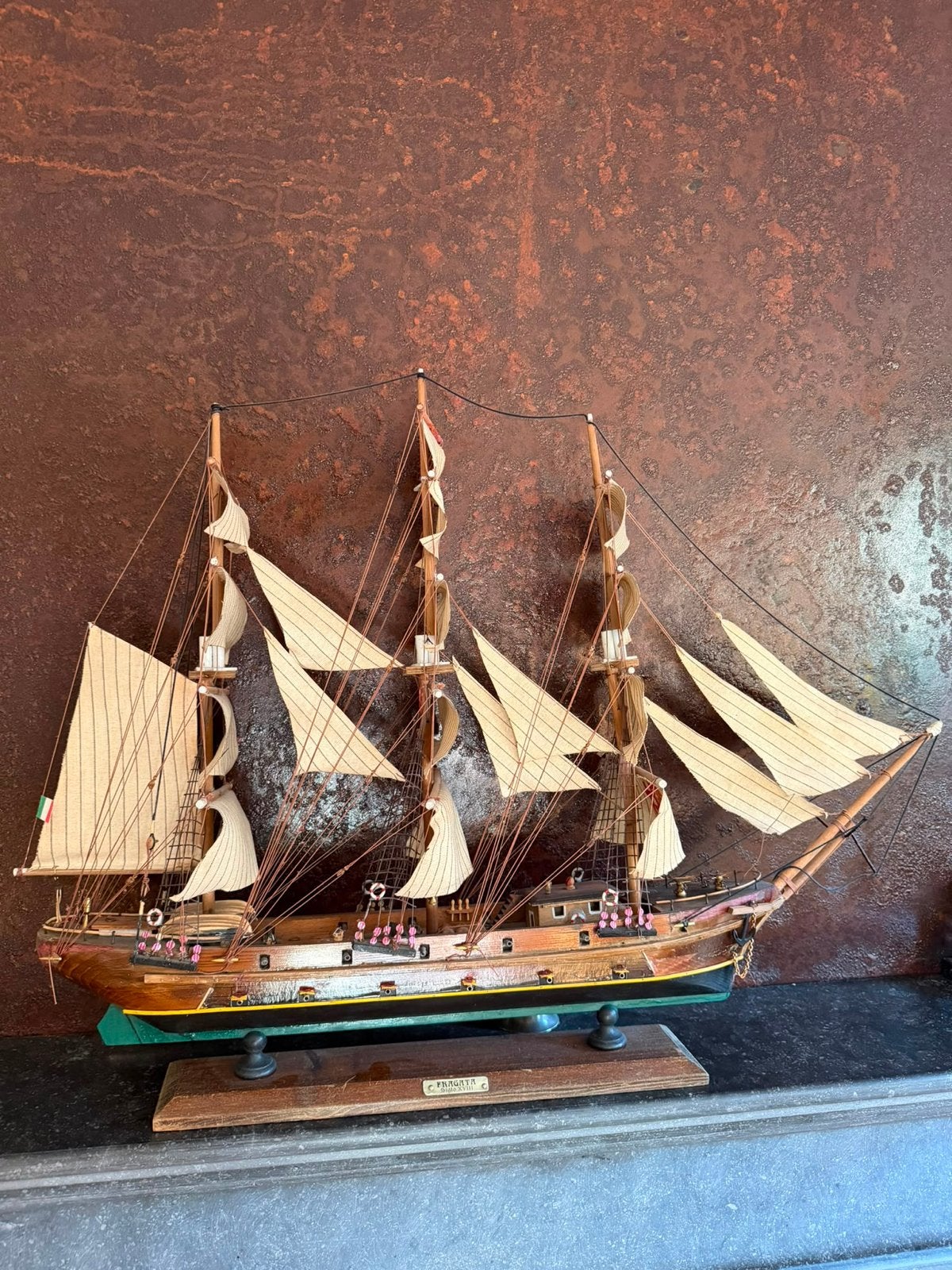 Prachtige modelbouw Frigata Siglo XVIII zeilschip, Ophalen of Verzenden, Gebruikt