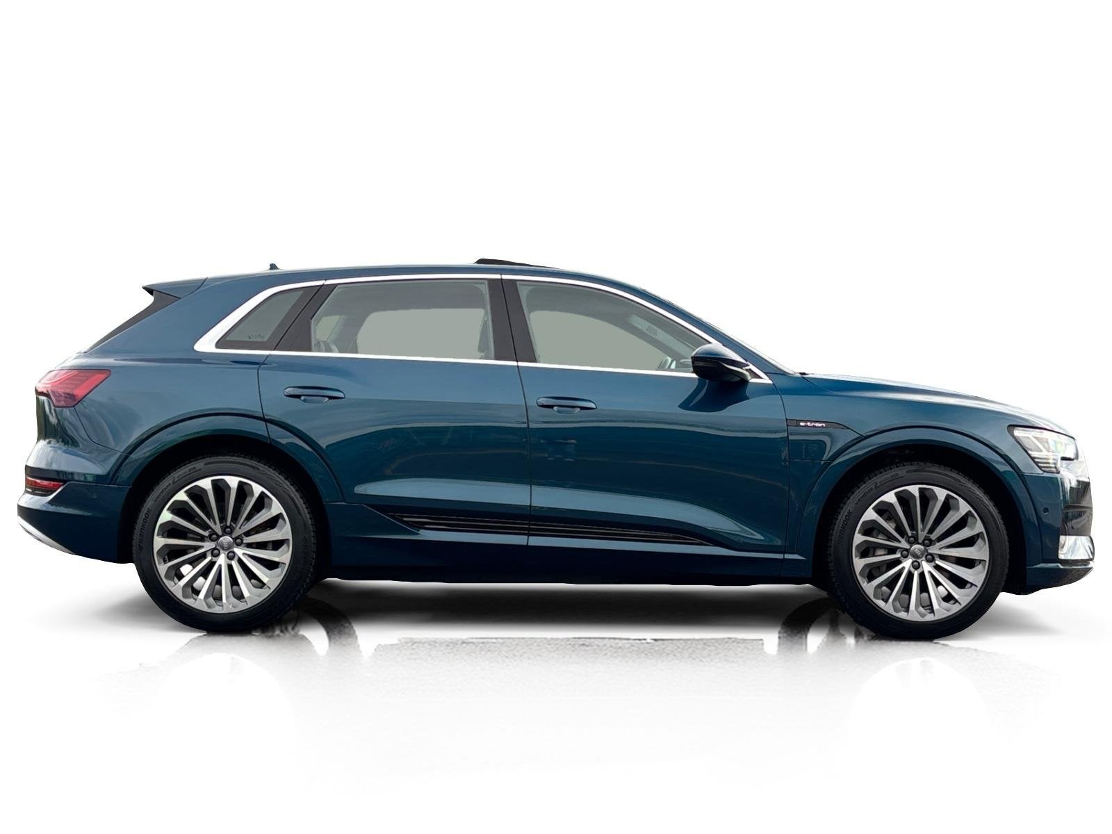Audi E-tron 55 Quattro 95 kWh S-Line ✅ SOH 91% ✅ Pano, Auto's, Automaat, 95 kWh, LED dagrijverlichting, Blauw