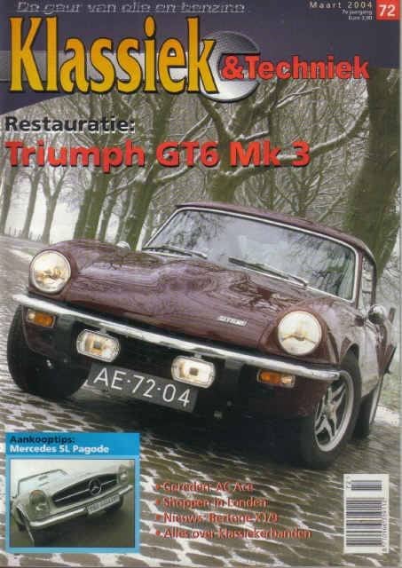Klassiek & Techniek 72 2004 : Triumph GT6 - Mercedes Benz SL, Ophalen of Verzenden, Gelezen, Algemeen