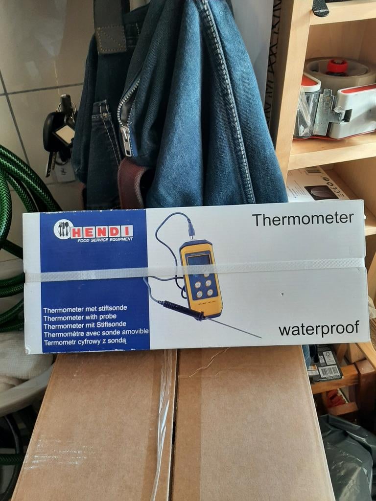 Thermometer met stiftsonde nieuw in doos, Ophalen of Verzenden, Nieuw