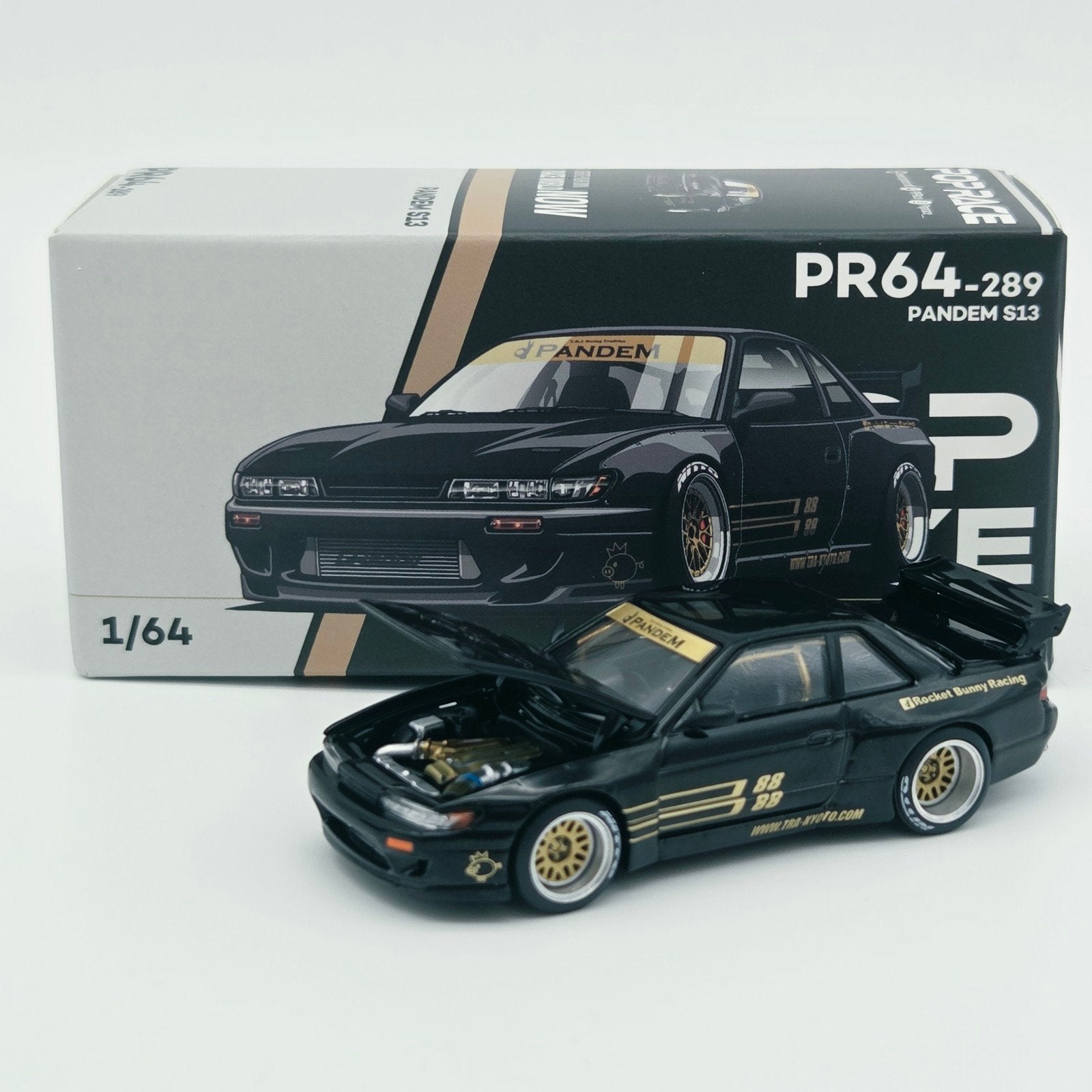 Pop Race – Pandem S13,black, Mymodelcar@outlook.com, Auto, Ophalen of Verzenden, Pop Race
